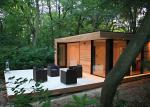 Yellow Light Steel Guage Frame Cheap Prefab Garden Studio with Small Size