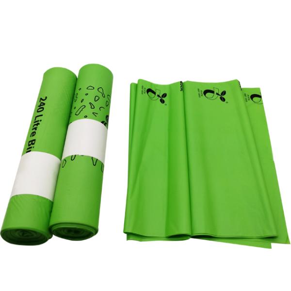 en13432 corn starch based wholesale biodegradable 100% compostable bags on roll