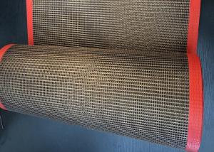 Ptfe Coated Fiberglass  Mesh Conveyor Belt High Temperature Resistance