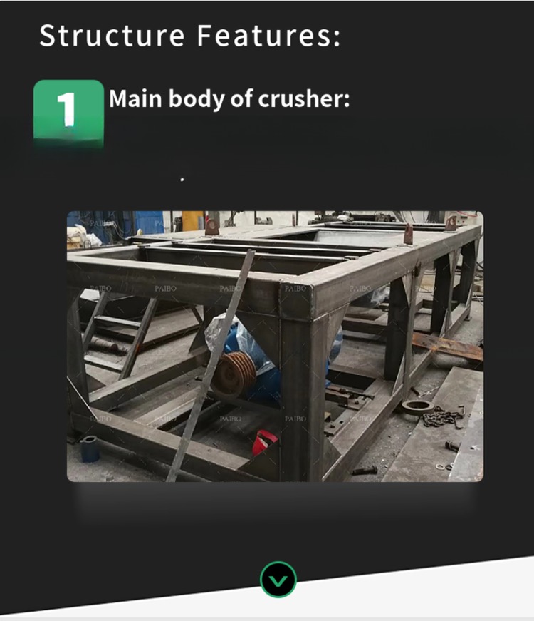 3000kg/h Max.Production Capacity Double Shaft Shredder for Waste Tires and Net Furniture