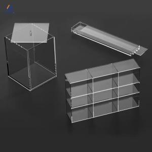 Buy cheap Glossy Surface Acrylic Makeup Organizer Box Beauty Product Acrylic Cosmetic Box product