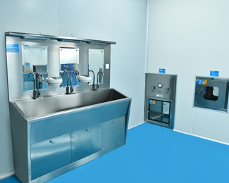 YANING Knee Operated Hand Wash Sink Stainless Steel Material