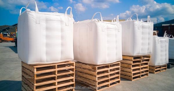Quality 2000kg PP Woven White FIBC Bulk Bags 70 - 240gsm For Agriculture for sale