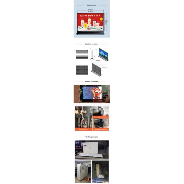 Indoor 3M*2M Full Color P2.5 LED Screen Movable Advertising Display High Brightness Digital Signage