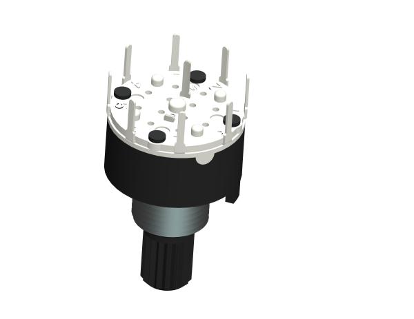 Quality Channel Selecting Band Electronic Rotary Switch 2 Pole 2 Position RS16211-2P2T for sale