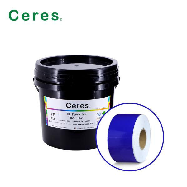 Quality Excellent Printing Stability UV Flexo Ink Panton 072 C Blue for sale