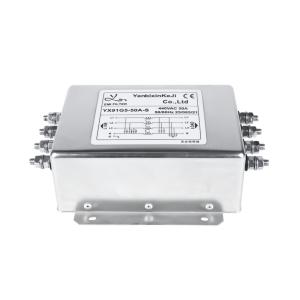 Buy cheap High Current High Voltage Three Phase Four Line EMI Filter AC RFI Filter 520V 50A product