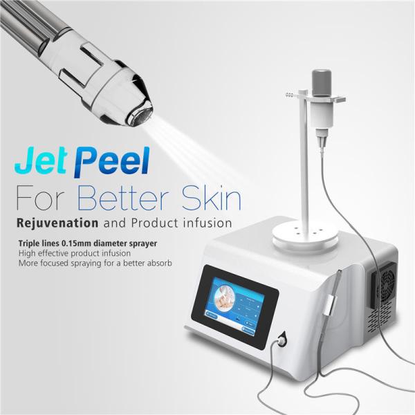 Quality Skin spa Jet Peel machine beauty device triple line 0.15mm for better absorbing for sale