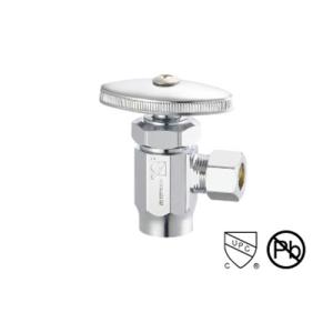 Solder Brass Copper 1/ 2 Inch Angle Valve  Faucet Angle Stop Chrome Plating Lead Free