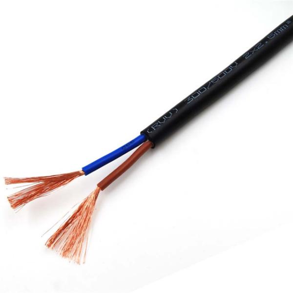 Quality Heatproof 2 Core 2.5 Mm Flexible Cable , Anti Insulation PE Jacket Cable for sale