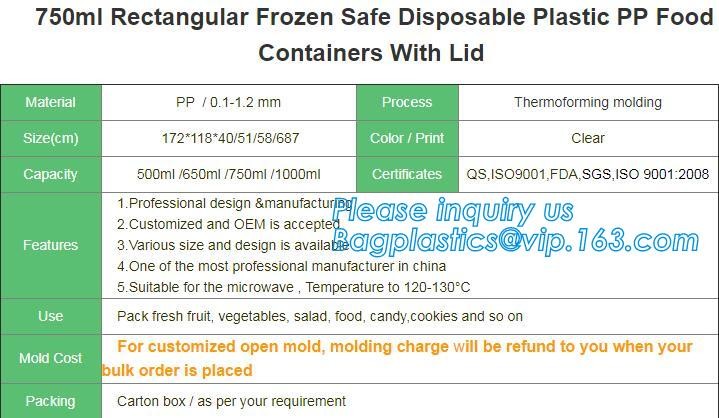Blister large clear plastic fruit container with lid for fruit packaging,blister fruit box /container/ fruit Tray/ Clear