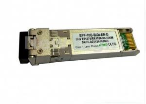 China 10Gb/S Fiber Optic Transceiver / SFP+ Bi-Directional Transceiver 40km With LC Connector on sale