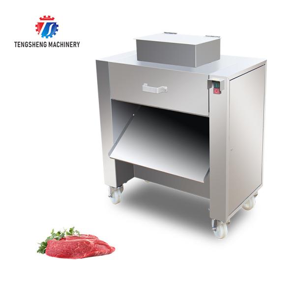 Quality 380V 2.2KW Canteen fresh meat slicing machine chicken neck duck neck slicing machine meat slicing machine for sale