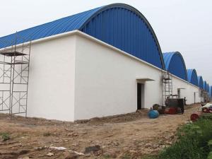 China Arch Roof  Workshop Curved Roof Metal Buildings Arc Steel Structure Construction on sale