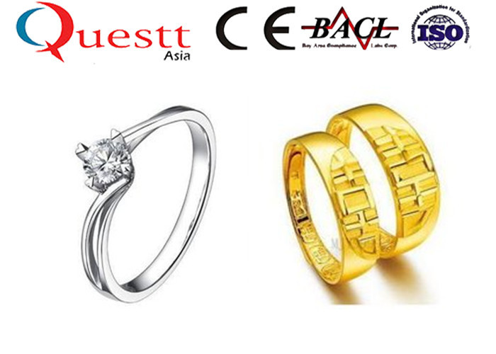 CE Jewellery Laser Marking Machine 20 Watt For Gold Silver , Sealed Working Table