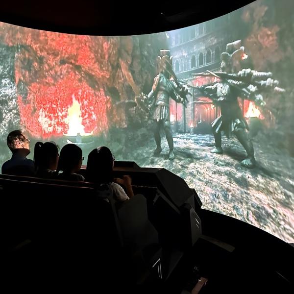 Quality 3 Rows 15 Seats Orbit Cinema 5D Visual Motion Immersive Track Cinema for sale