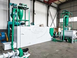 Buy cheap Electric 2000kg/H Floating Fish Feed Production Line For Feed Factory product
