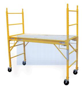 Multi Purpose Aluminum Mobile Scaffolding , 6' Step Scaffold Platform