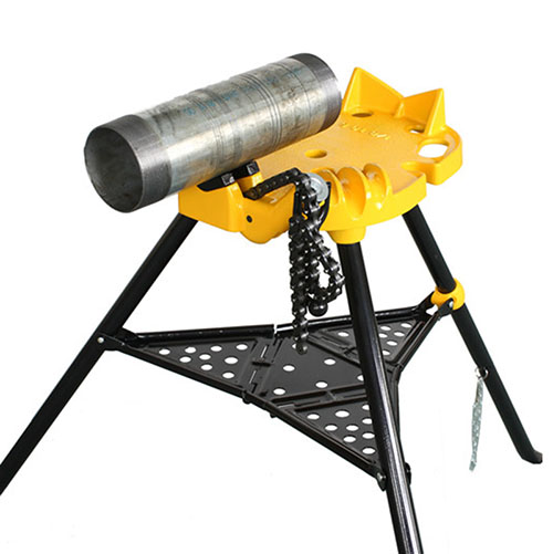 Tripod Pipe Stand / Pipe Tri - stand Chain Vice for 1/8"-6" Pipes