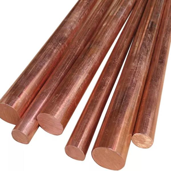 Quality 12mm Pure Copper Earth Rod TP1 TP2 2.1293 Solid Copper Round Bar Low Price Per Kg for sale