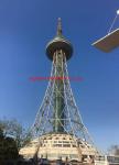 Angular Ground Based Telecom Towers With Prefabricated Foundation RDS Tower