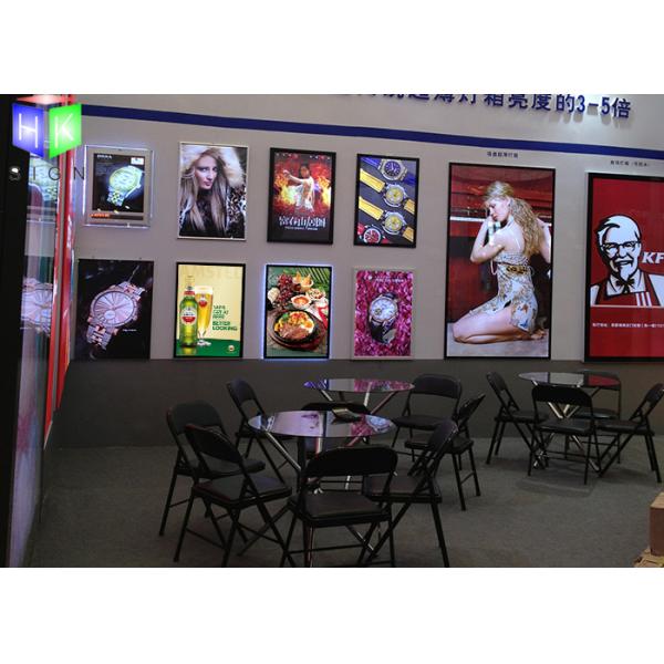Outside Ultra Thin LED Backlit Fabric Display Single Side With Aluminum Frame