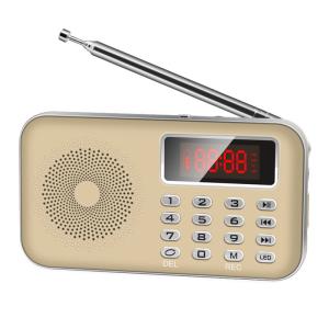 Buy cheap LED Display Portable Radio Player , 600mAh Battery Operated AM FM Radio product