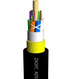Buy cheap 150 Meter 64 Core ADSS Optical Cable HDPE Self Supporting product