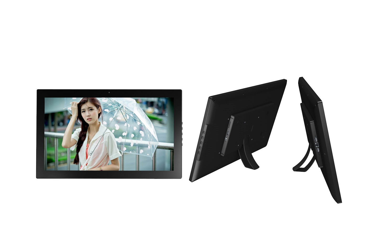 Sunchip 15.6inch interactive LCD touch screen WIFI Commercial display digital signage Desktop Model With mounted Bracket
