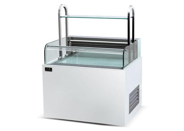 Quality Customized Open Type Sandwich Display Cabinet With LED Light Refrigeration Food Cake Showcase for sale