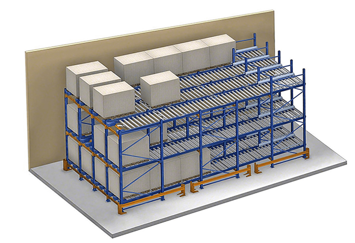 Gravity racking Pallet flow rack Warehouse Storage Rack