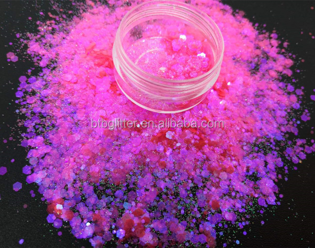 Add a Touch of Sparkle to Your Tumbler Slime with Iridescence Chunky Mixed Glitter Powder