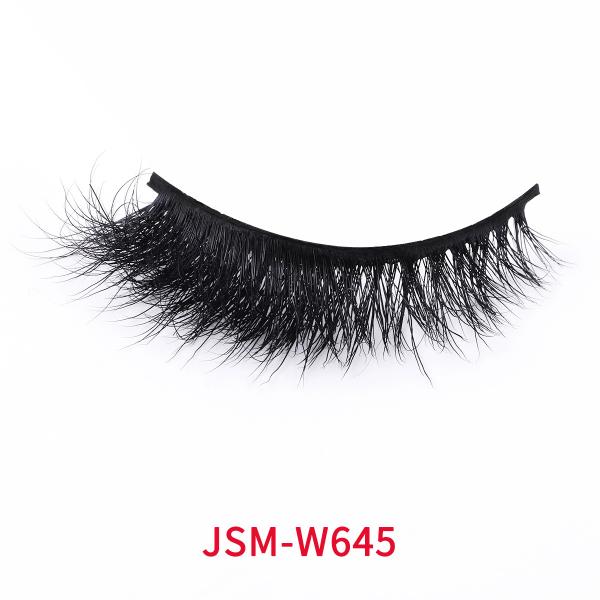 Quality Fluffy False Lashes Faux Mink , 20mm Wispy Faux Mink Lashes for sale