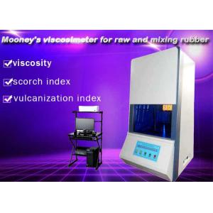 Buy cheap Raw / Mixing Rubber Mooney Viscometer , Intelligent Temperature Control Viscosity Meter product