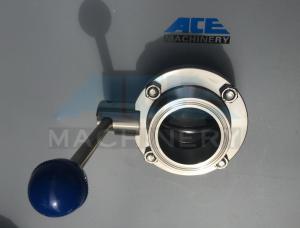 China Stainless Steel Sanitary Butterfly Valve with Weld/Nut End (ACE-DF-2D) on sale