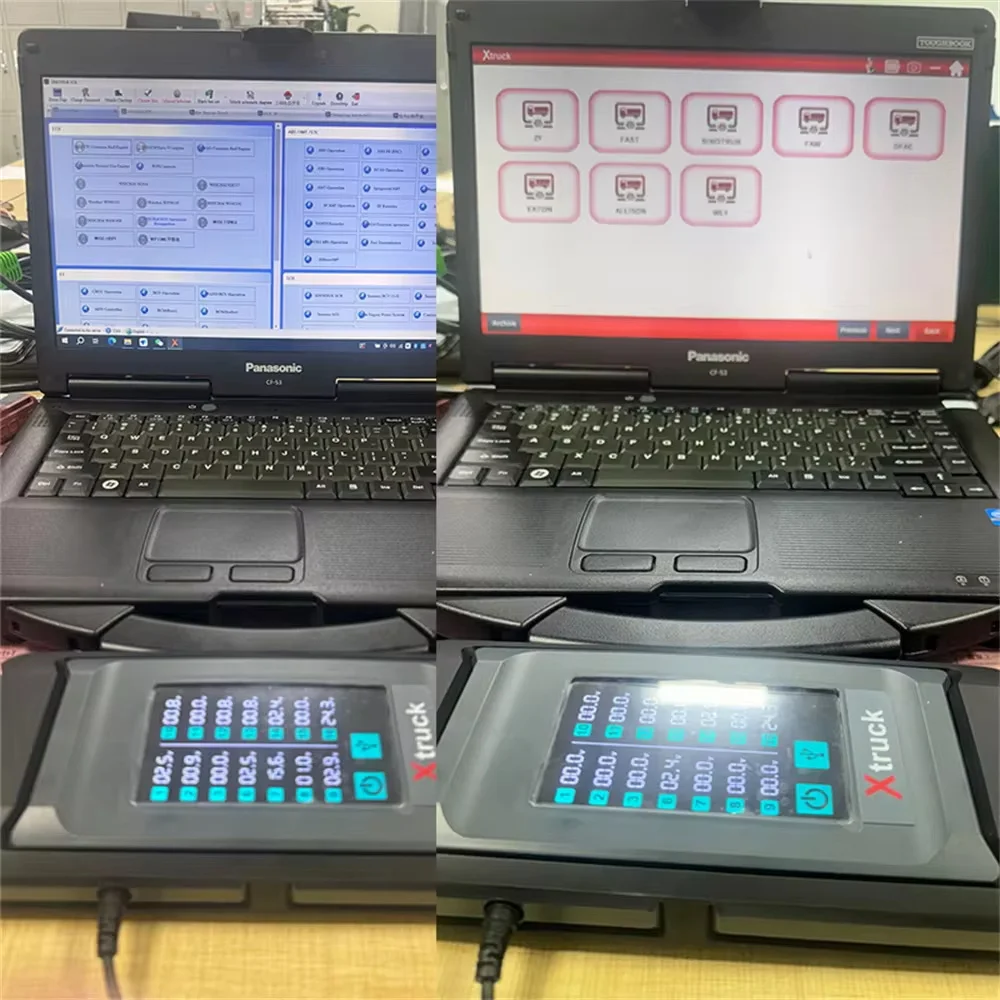 Xtruck Chassis Inspection with Getac Tablet ZF Function Reading Code for Heavy Duty Truck FAST SINOTRUK Eaton ZF WABCO