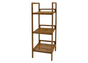 3 Tiers W30cm H78cm Natural Color Bamboo Shelves Furniture