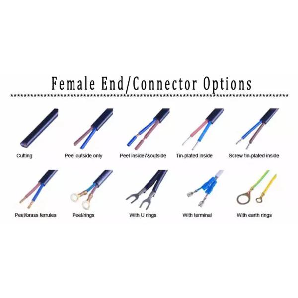 XianDa US Standard 8-Figure Head Power Cords 1.2m White Two-Plug 8-Figure Head Power cable