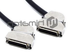 Angle Entry SCSI Data Cable MDR 50 Pin Male To MDR 50 Pin With Tinned Copper Conductor