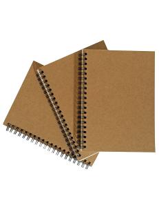 Buy cheap Softcover B5 Spiral Bound Notebook , Brown Kraft Notebook With Wide Ruled Printing product