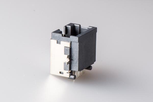 Quality One Port RJ45 Modular Jack Connector With Sinking Plate High 8.6 mm Brass Alloy Shield for sale