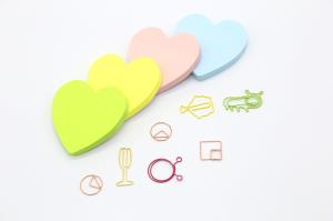 Buy cheap Heart Shape Sticky Note Memo Pad , Personalized Sticky Notes For Students / Office product