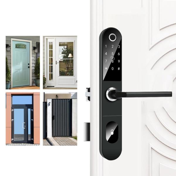 APP Control Digital TTlock Door Lock Smart Fingerprint 6V For Home