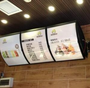 Buy cheap double sides menu light box,KFC menu light box, fast food restaurant menu board, product