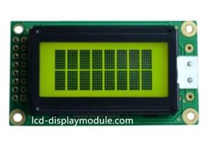 China Yellow Green Dot Matrix LCD Display Module 8x2 Character 4bit  8bit MPU on sale