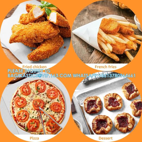 White Waxed Deli Paper Sheets 12 * 12 Inch, Food Basket Liners For Sandwiches, Burgers, Grease Proof Liners