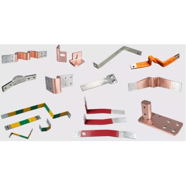 Bare Copper Laminated Flexible Connectors High Conductivity
