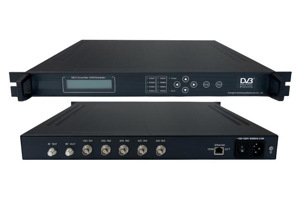 Quality 4IN1 ASI QAM Modulator with MUX-Scrambler for sale