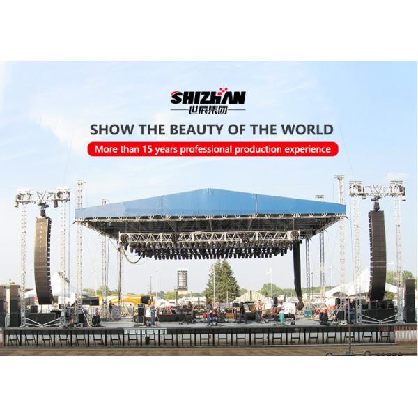 Alloy Lighting Flat Aluminum Stage Truss System Design 350*350mm