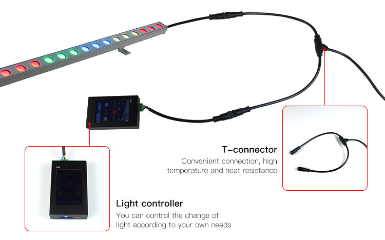 DC24V IP65 24W LED DMX Lighting RGB RGBW Programmable Rgb Christmas Lights